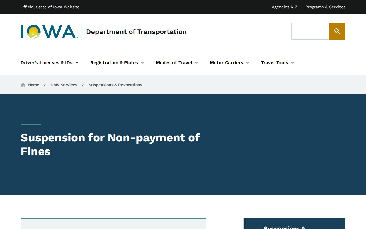 Union County traffic warrant related Iowa license reinstatement program